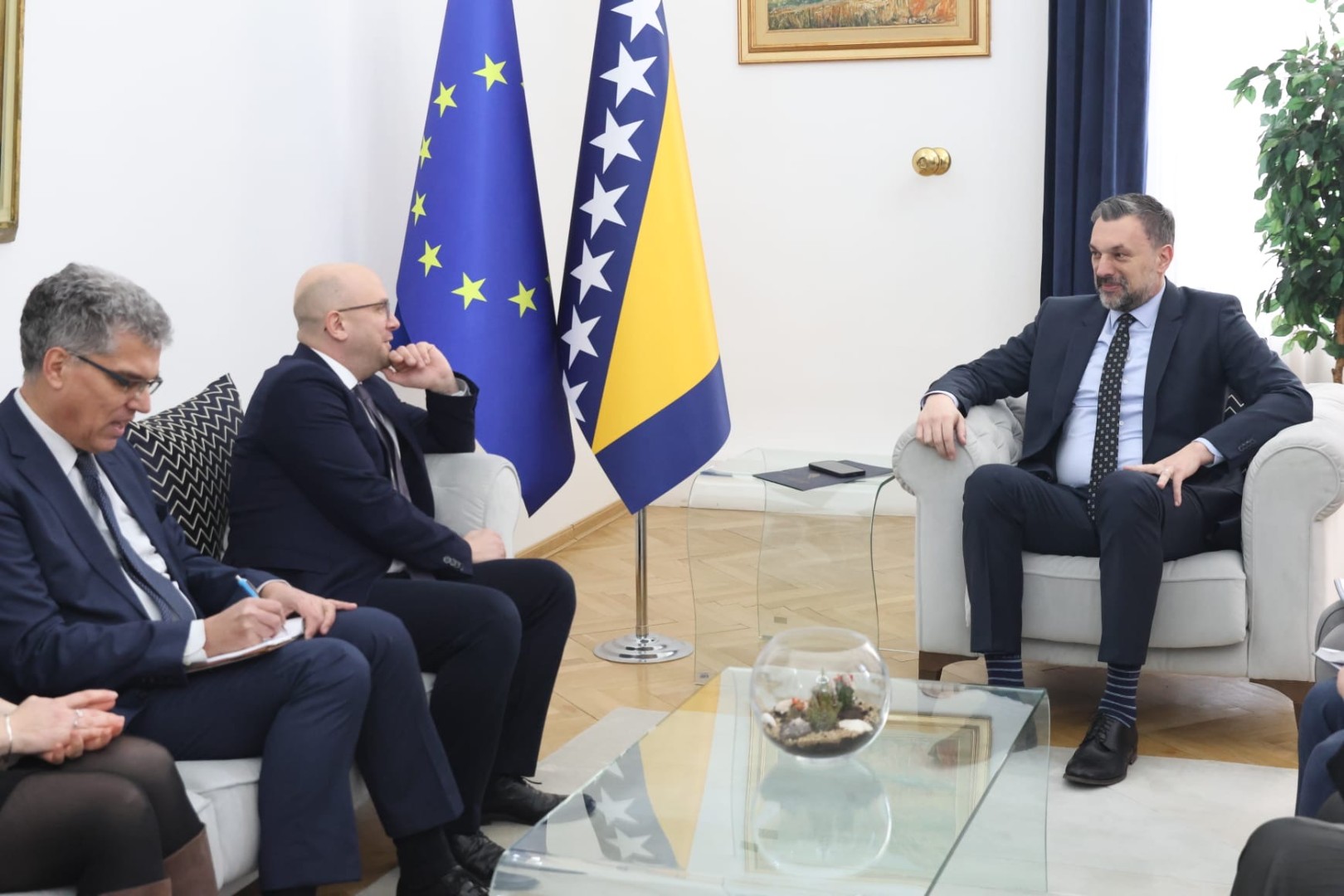 Konaković sa Sarazzinom: Ovo je vrijeme kada treba raditi na sigurnosti Balkana