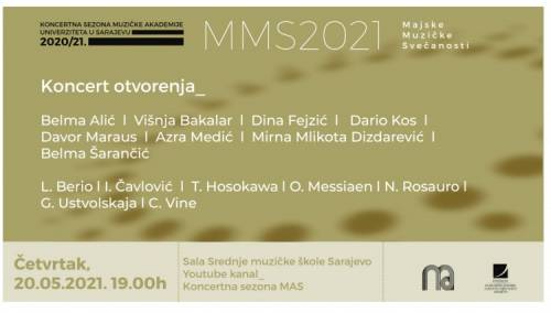 Koncert nastavnika Muzičke akademije UNSA otvara 'Majske muzičke svečanosti'