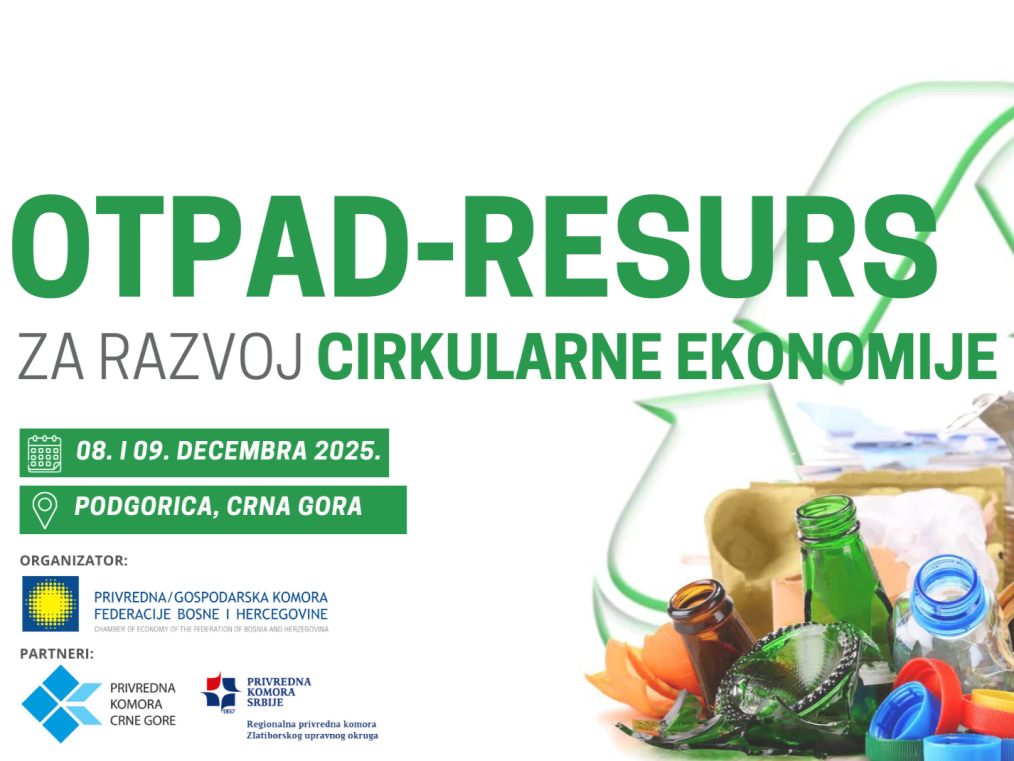 Konferencija o otpadu kao resursu i razvoju cirkularne ekonomije u Podgorici