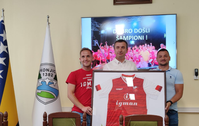 Konjic: Prijem za šampione Prve lige FBiH, članove FK Igman 