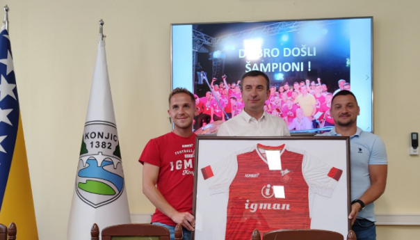 Konjic: Prijem za šampione Prve lige FBiH, članove FK Igman