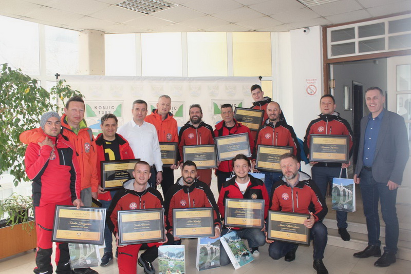 Konjic: Prijem za spasioce koji su pomagali u Turskoj