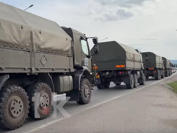 Konvoj vozila EUFOR-a ušao u Banjaluku