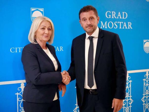 Kordić ugostio Krišto: Mostar dobio 500.000 KM pomoći za Uborak