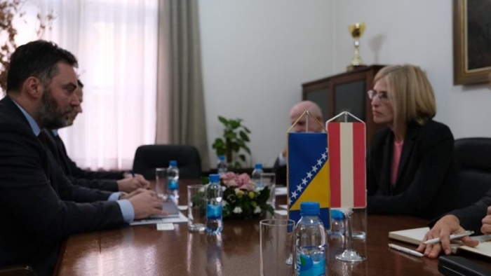 Košarac i Hartman o unapređenju saradnje BiH i Austrije