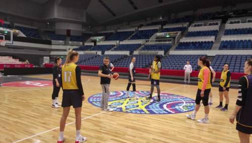 Košarkašice BiH trenirale u velikoj dvorani Ookini Arene