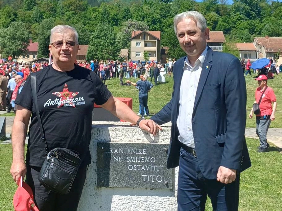 Kovačević u Jablanici: Za BiH se navija uz antifašističku zastavu sa ljiljanima