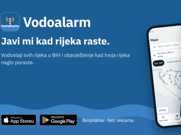 Krajišnik razvio aplikaciju koja građane upozorava na porast vodostaja rijeka u BiH