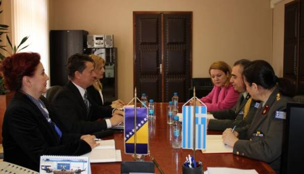 Krešić primio u nastupnu posjetu vojnog ataše Republike Grčke Palaiologosa