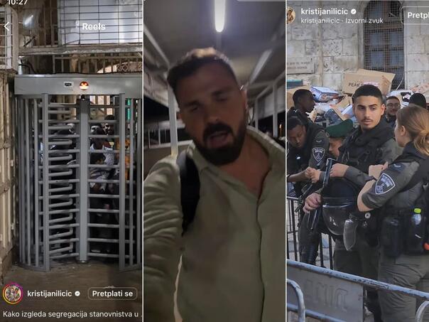 Kristijan Iličić je još u maju prikazivao istinu: 'Strašno je kako ugnjetavaju Palestince!'