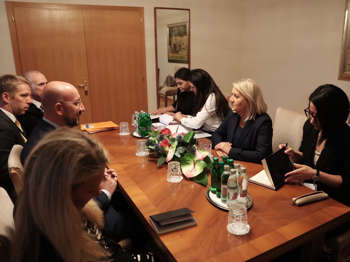 Krišto sa Charlesom Michelom o legitimnom predstavljanju