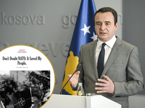 Kurti za New York Times: Ne sumnjajte u NATO, spasio je moj narod