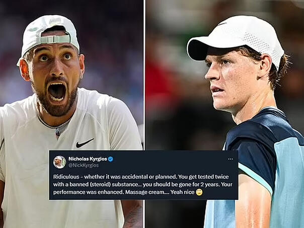 Kyrgios 'opleo' po Sinneru: Treba te izbaciti iz tenisa na dvije godine
