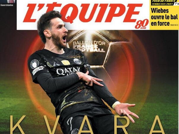 L'Equipe: Kvaratskhelia glavni favorit za Zlatnu loptu