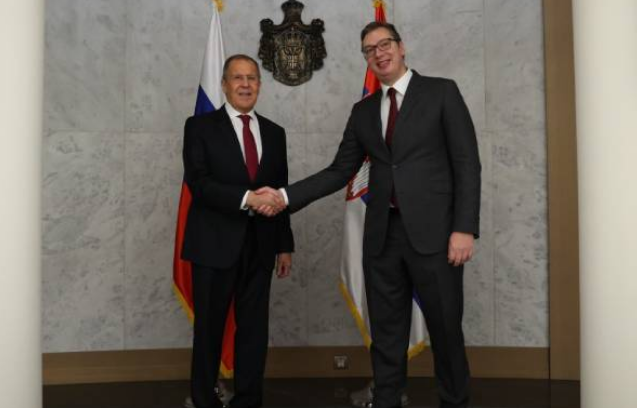 Lavrov: Sa Vučićem o temama bitnim za srpske prijatelje