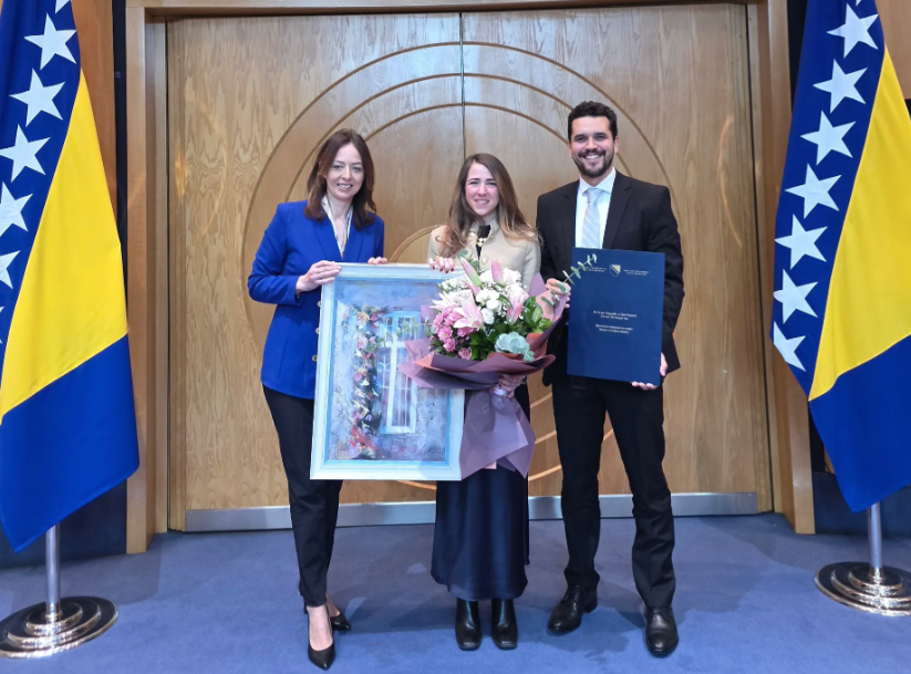 Lejli Njemčević uručena Državna nagrada za sport BiH i 10.000 KM