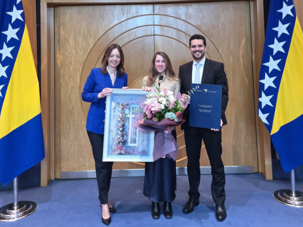 Lejli Njemčević uručena Državna nagrada za sport BiH i 10.000 KM