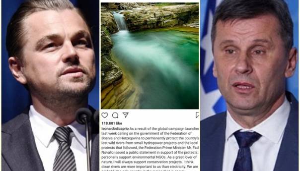 Leonardo Di Caprio objavio status o zaštiti rijeka u BiH i citirao Novalića