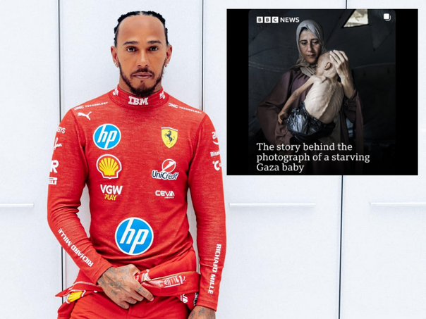 Lewis Hamilton osudio izgladnjivanje Palestinaca: Nema opravdanja!