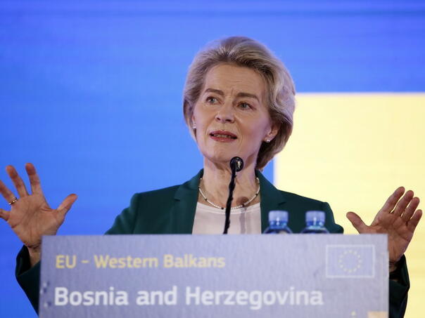 Leyen danas u BiH predstavlja paket pomoći od šest milijardi eura