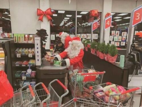 Lopovi odjeveni u Djeda Mrazove opljačkali market i hranu podijelili je siromašnim