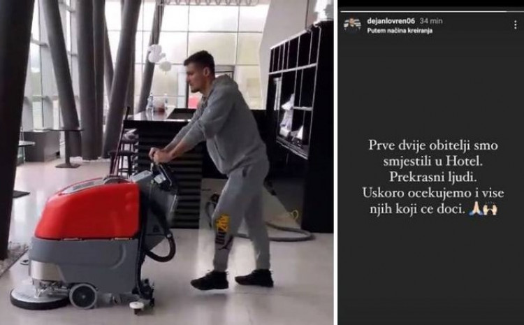 Lovren smjestio dvije porodice koje su izgubile kuće u zemljotresu u svoj hotel