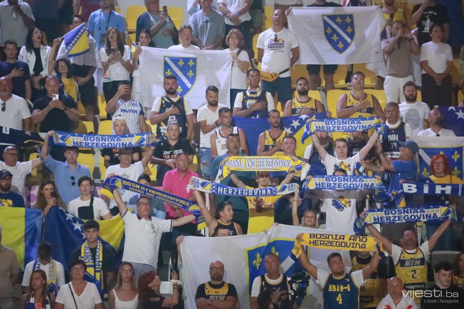 Luda atmosfera na tribinama: Bh. navijači ponovno "šesti igrač" na parketu