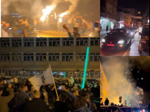 Ludnica na ulicama nakon plasmana Novog Pazara, ori se 'Bosnom behar...'