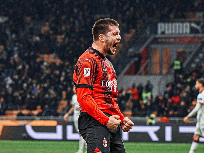 Luka Jović s dva gola odveo Milan u četvrtfinale Kupa