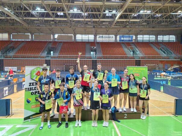 Luka Matković i Emina Cerić pobjednici u konkurenciji seniora 10. Table Tennis Opena - Zenica 2025