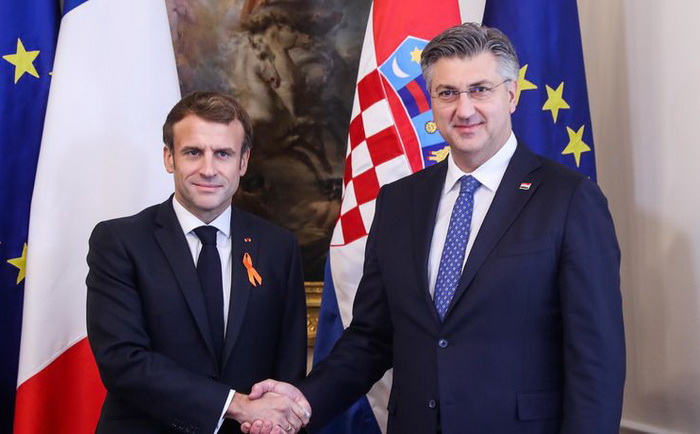 Macron s Plenkovićem: Neophodna izmjena Izbornog zakona u BiH