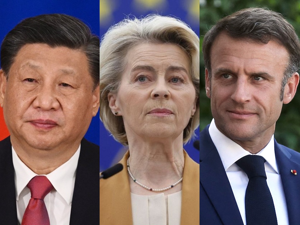 Macron, Von der Leyen i Jinping 6. maja u Parizu