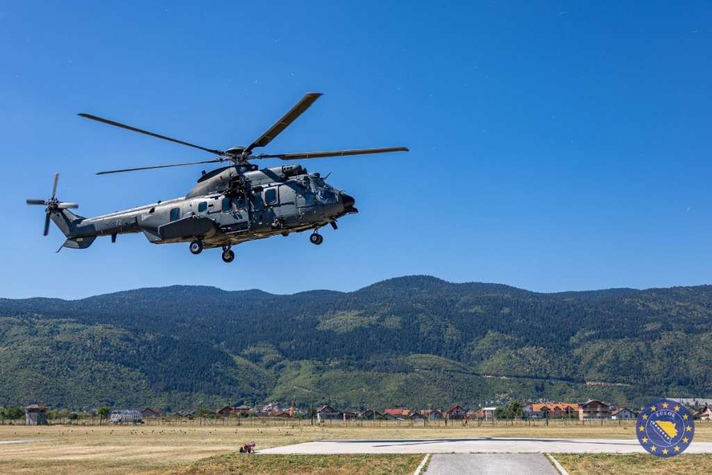 Mađarski helikopteri stigli u Kamp Butmir u okviru vježbe "Brzi odgovor 2026"