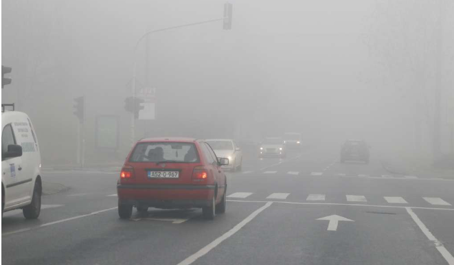 Magla u višim planinskim predjelima i ponegdje uz riječne tokove