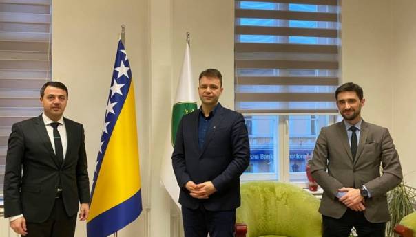 Makarević sa Ganićem o povezivanju Visokog s bh. privrednicima u Norveškoj