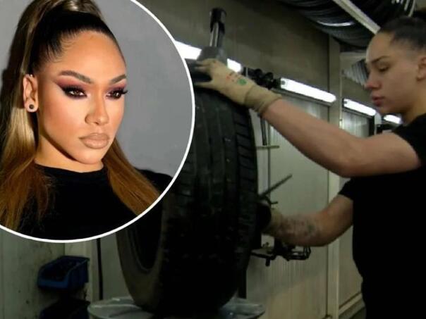 Manekenka mijenja gume: Mia (18) prva vulkanizerka u Zadru