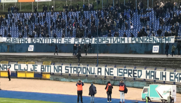 Manijaci u znak protesta napustili Grbavicu na poluvremenu utakmice protiv Zrinjskog