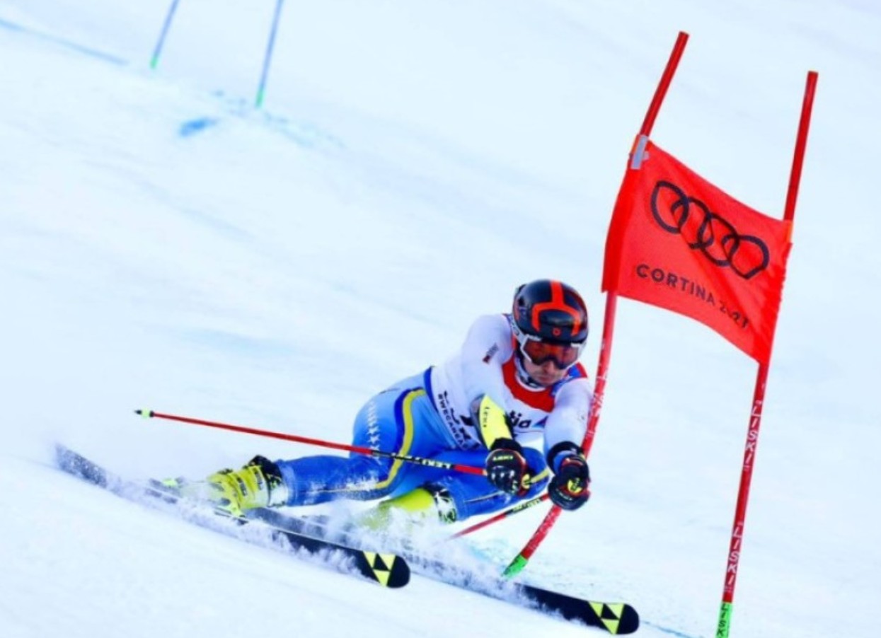 Marko Šljivić u prvoj vožnji olimpijskog veleslaloma 41. 