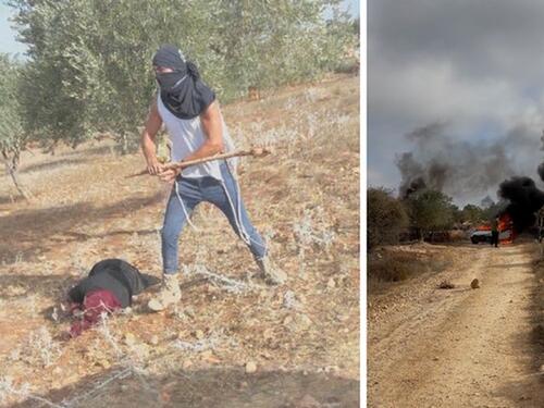 Maskirani izraelski doseljenik štapom pretukao Palestinku (55)