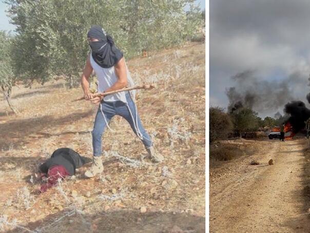 Maskirani izraelski doseljenik štapom pretukao Palestinku (55)