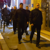 Maskirani muškarci u Ćacilendu, Agelast udaren pred policijom