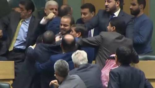 Masovna tučnjava u parlamentu Jordana