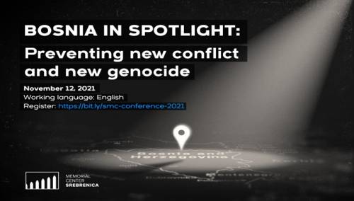 MC Srebrenica organizuje konferenciju o opasnostima novog sukoba i genocida