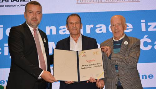 "Merhametova" godišnja nagrada uručena MC Srebrenica - Potočari