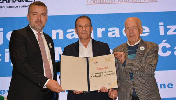 "Merhametova" godišnja nagrada uručena MC Srebrenica - Potočari