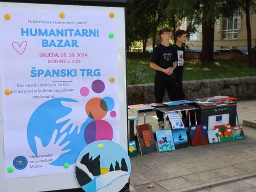 Međunarodna osnovna škola Mostar organizovala humanitarni bazar za unesrećene u poplavama