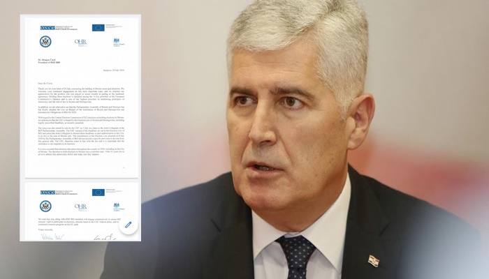 Međunarodna zajednica upozorila Čovića, podrška CIK-u po pitanju Mostara