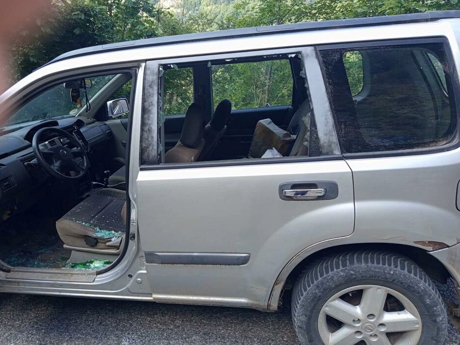Medvjed kamenjem gađao ljude u automobilu