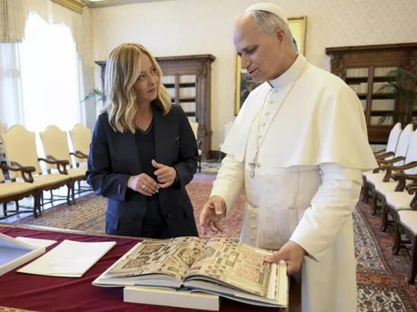 Meloni i papa Lav razgovarali o Gazi i ratu u Ukrajini na prvom zvaničnom sastanku