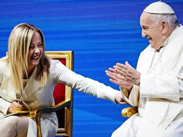 Meloni posjetila papu u bolnici: Šalili smo se, nije izgubio smisao za humor